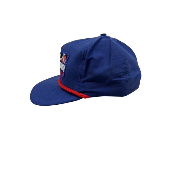 Vintage 1989 USA MADE Goodwrench NASCAR Patch Trucker Hat Snapback Cap Blue Vtg. - Picture 7 of 9